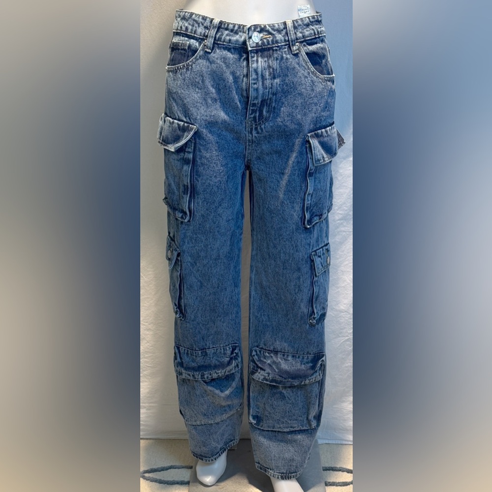 SHEIN Blue Boyfriend Jeans